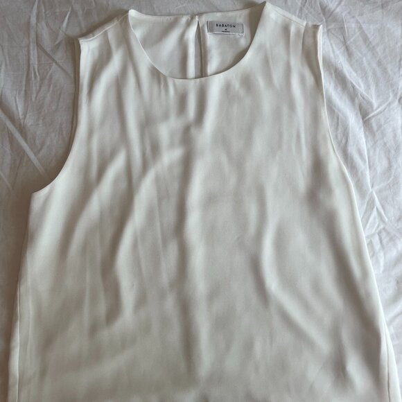 Babaton by Aritzia White Sleeveless Blouse – Size M - Picture 1 of 3